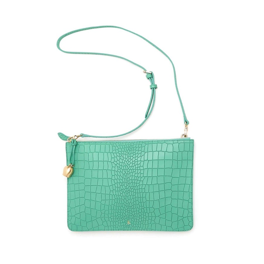 Handbags Bell & Fox | Gia Cross Body Bag / Oversize Clutch - Mint