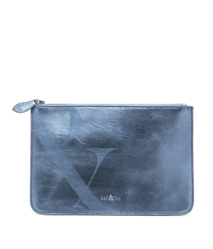 Handbags Bell & Fox | Leia Clutch Bag - Nightshade Metallic