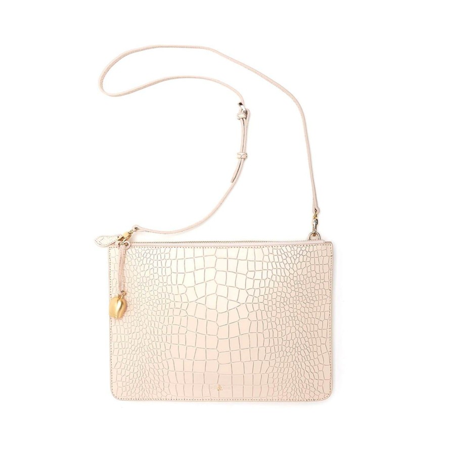 Handbags Bell & Fox | Gia Cross Body Bag / Oversize Clutch - Powder