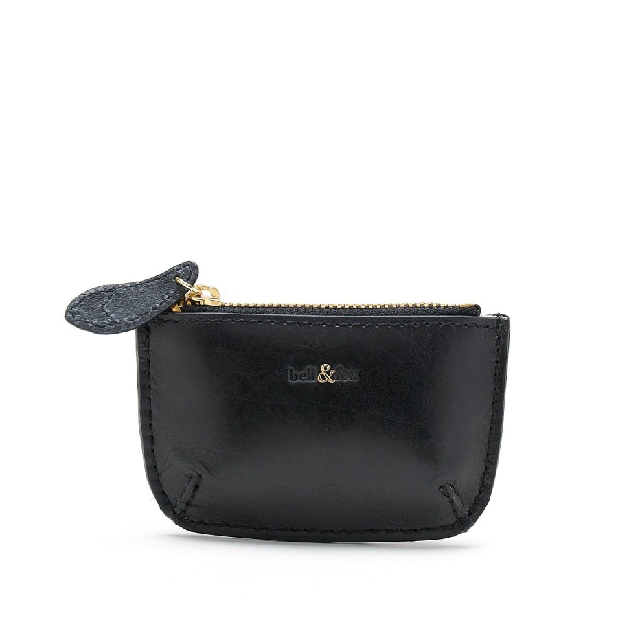 Accessories Bell & Fox | Mini Faye Leather Purse - Black Leather