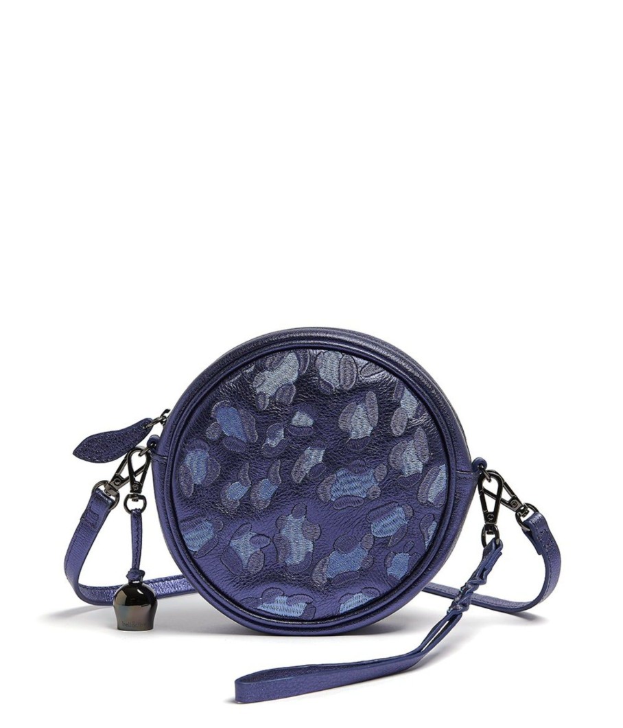 Handbags Bell & Fox | Mia Mini Canteen Crossbody / Wristlet Clutch Bag - Blue 'Leopard'