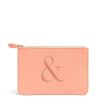 Handbags Bell & Fox | Sofia Embroidered Clutch Bag / Pouch - Coral