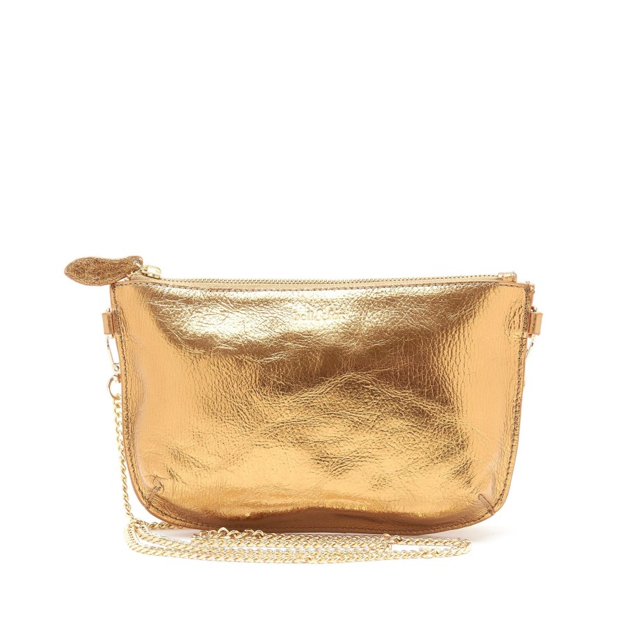 Handbags Bell & Fox | Izzy Cross Body Bag / Clutch - Bronze Leather