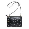 Handbags Bell & Fox | Gia Cross Body Bag / Oversize Clutch - Black Star Print